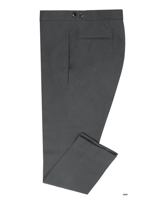 Charcoal Grey Canvas Trouser