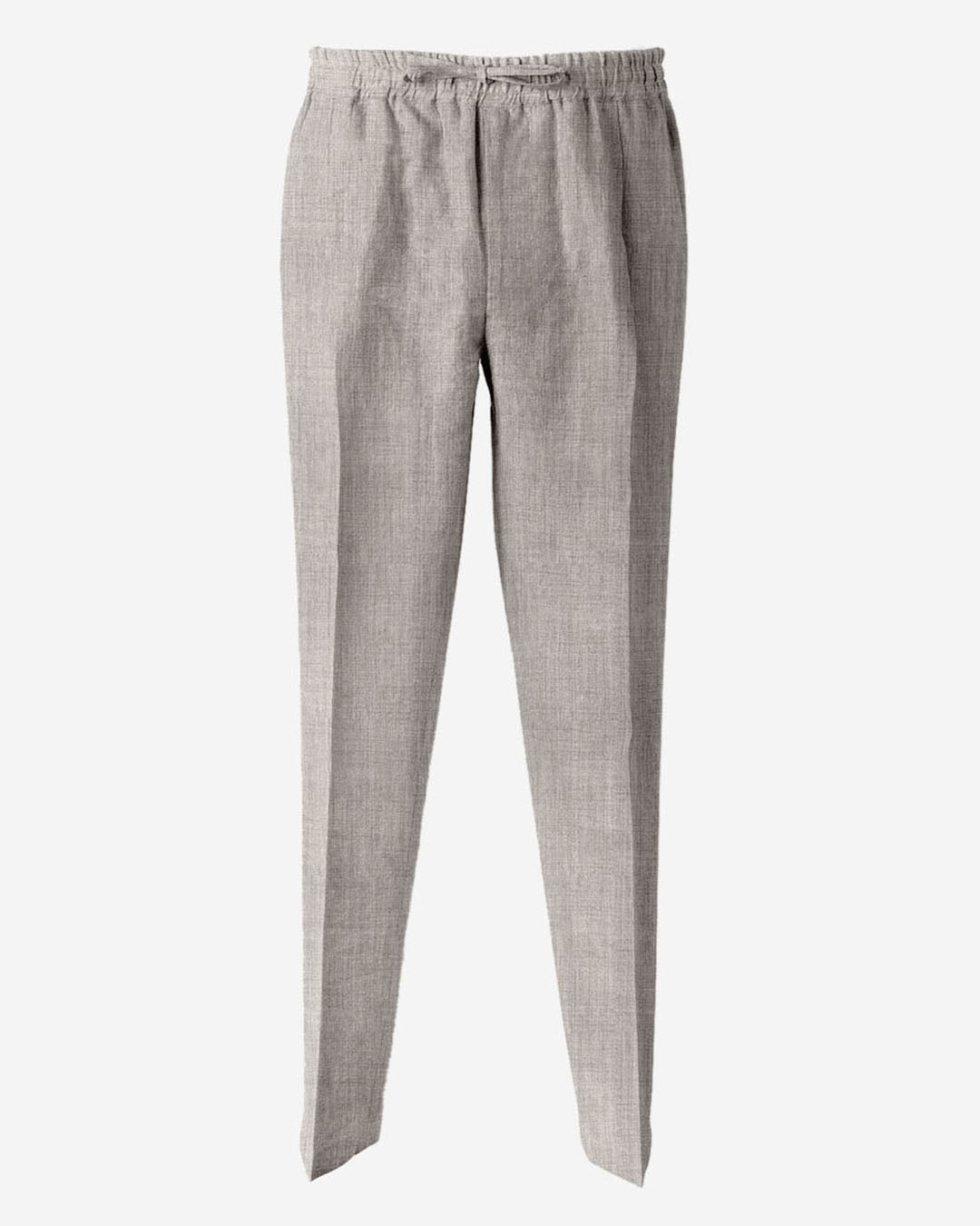 Drago Grey Fine Worsted Wool Drawstring Pants