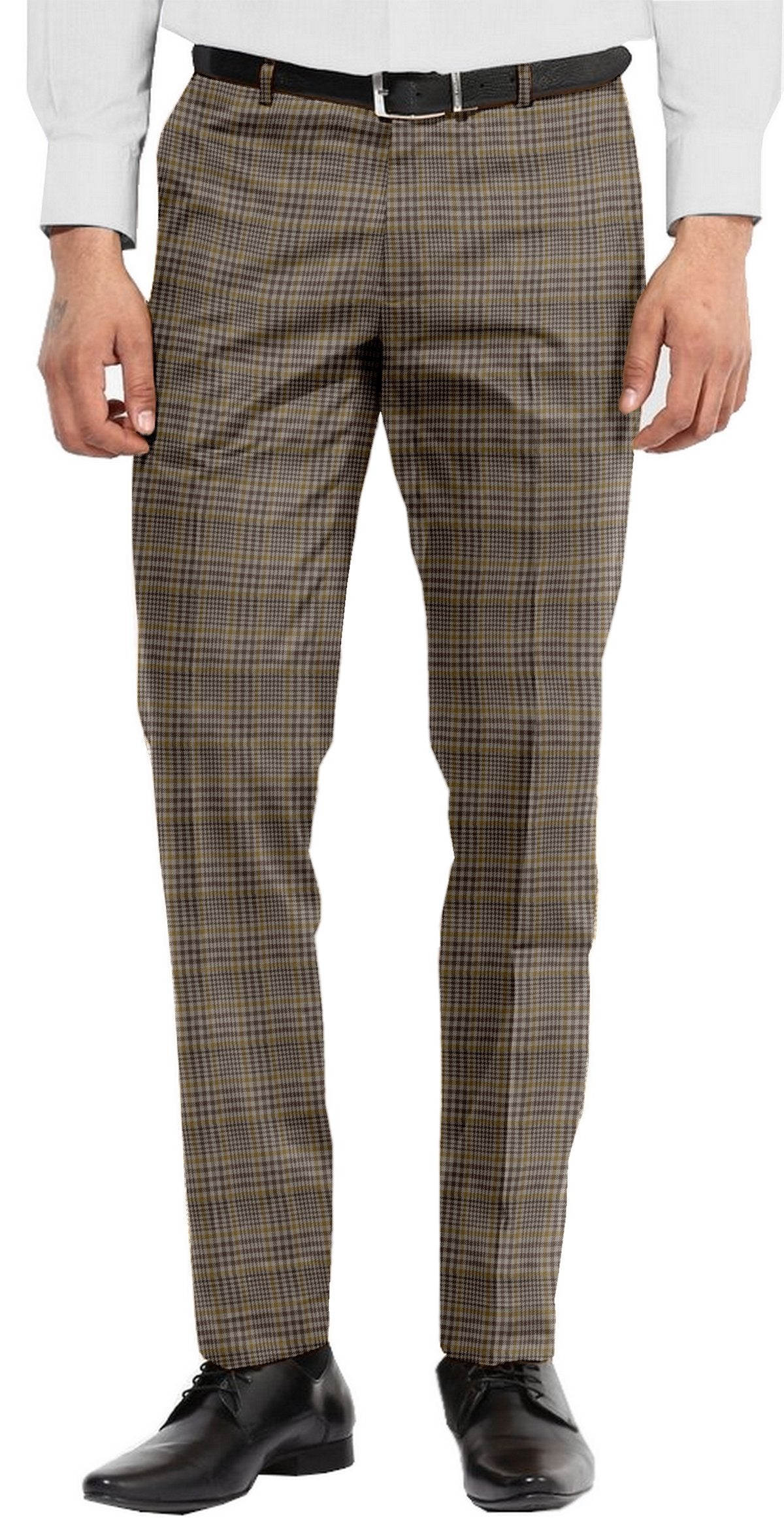 Dugdale Beige Brown Check With Gold Overcheck (703904710711)