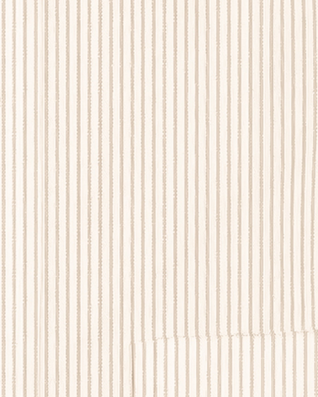 Cotton Linen: Fade Brown Dress Stripes On White