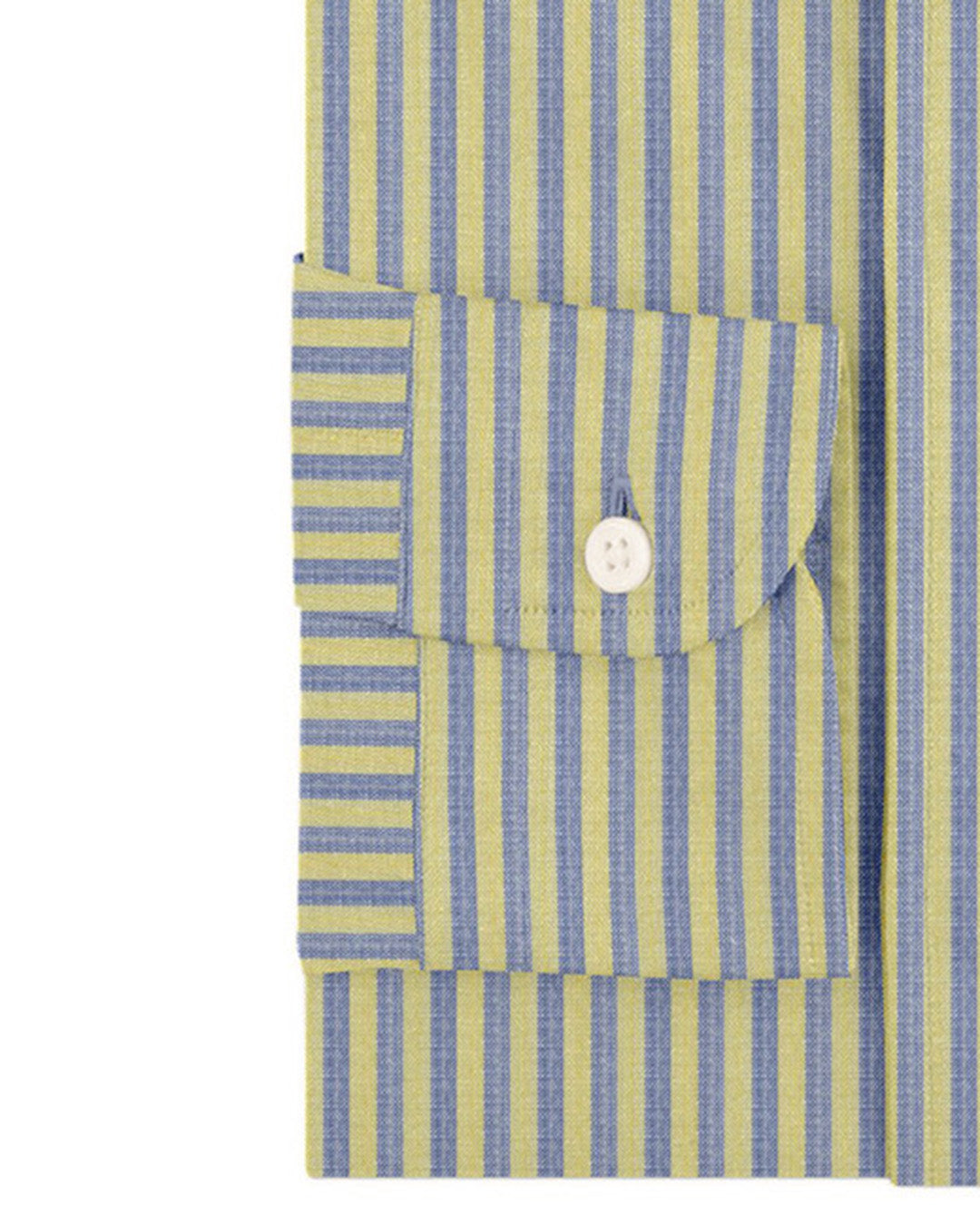 Linen: Yellow Blue Dress Stripes