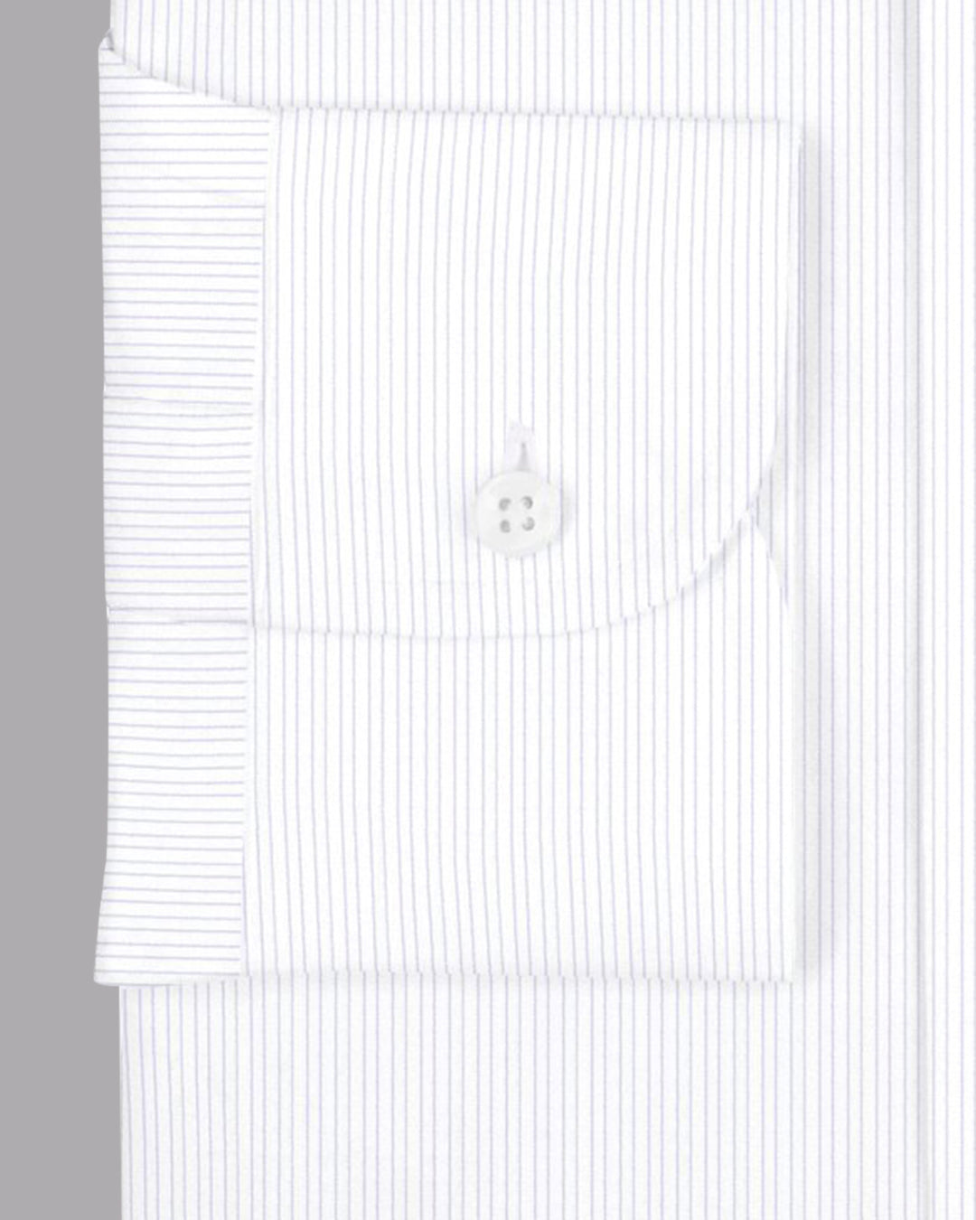 A Touch of Silk: Purple Pin Stripes With White: Natural Wrinkle Free
