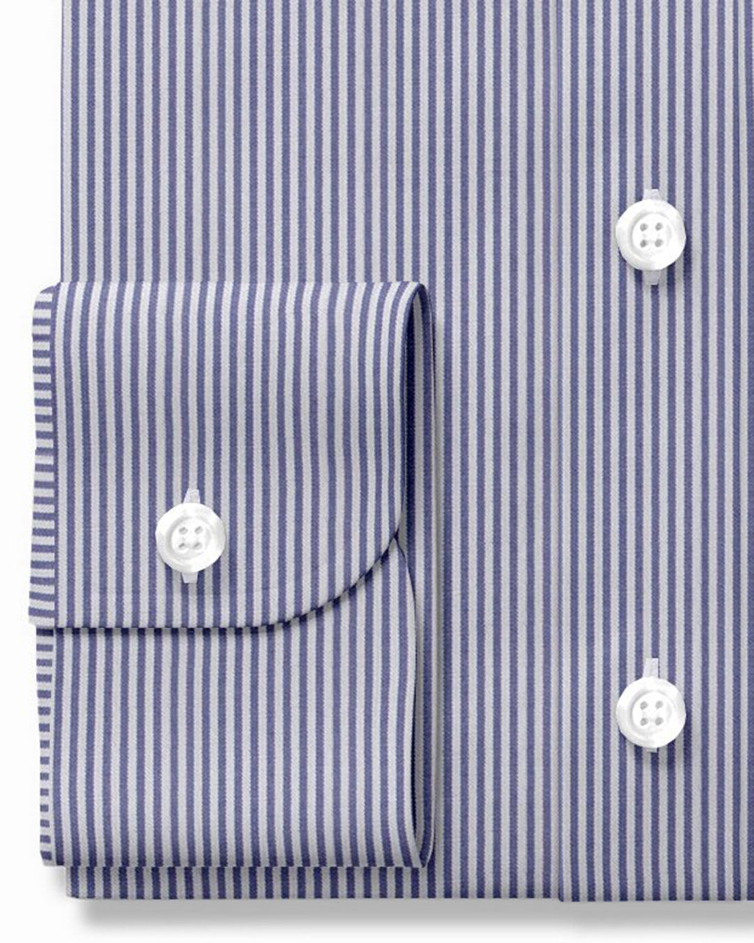 Business-Shirt White With Blue Dress Stripes