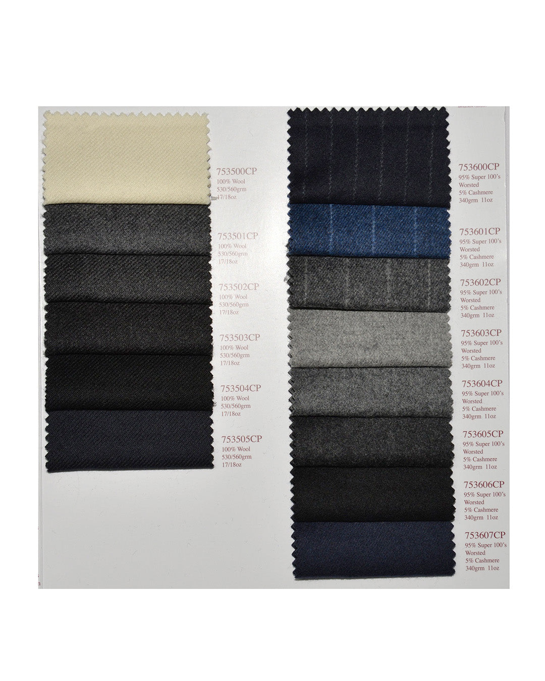 Holland Sherry Classic Worsted Flannel Dark Grey With Light Grey Flannel