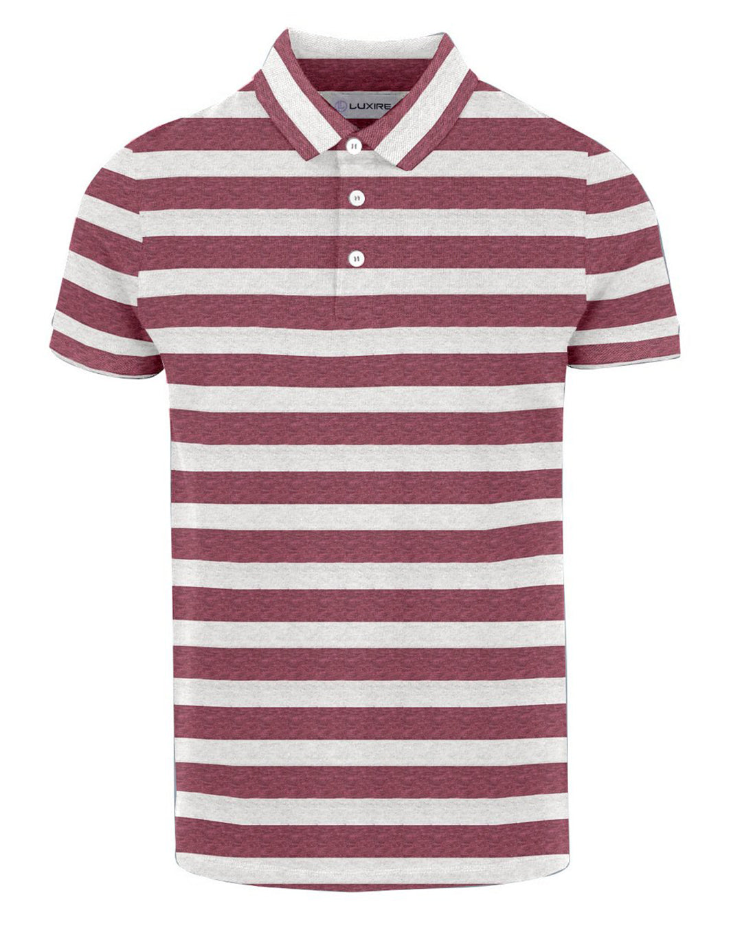 Maroon Grey Awning Stripes T-shirt