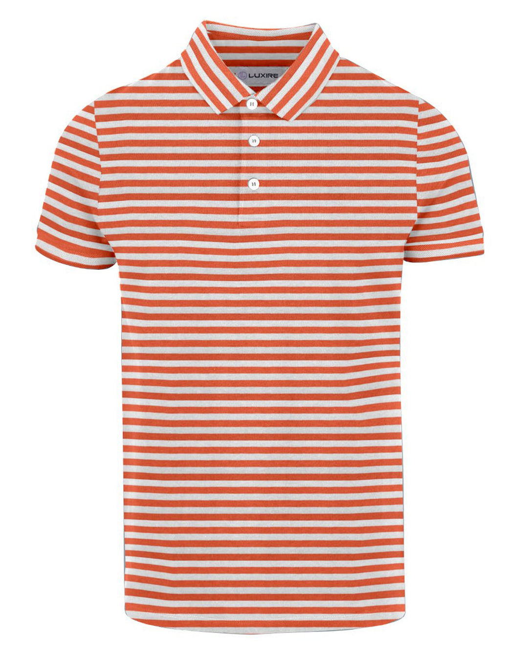 Orange white stripes T-shirt