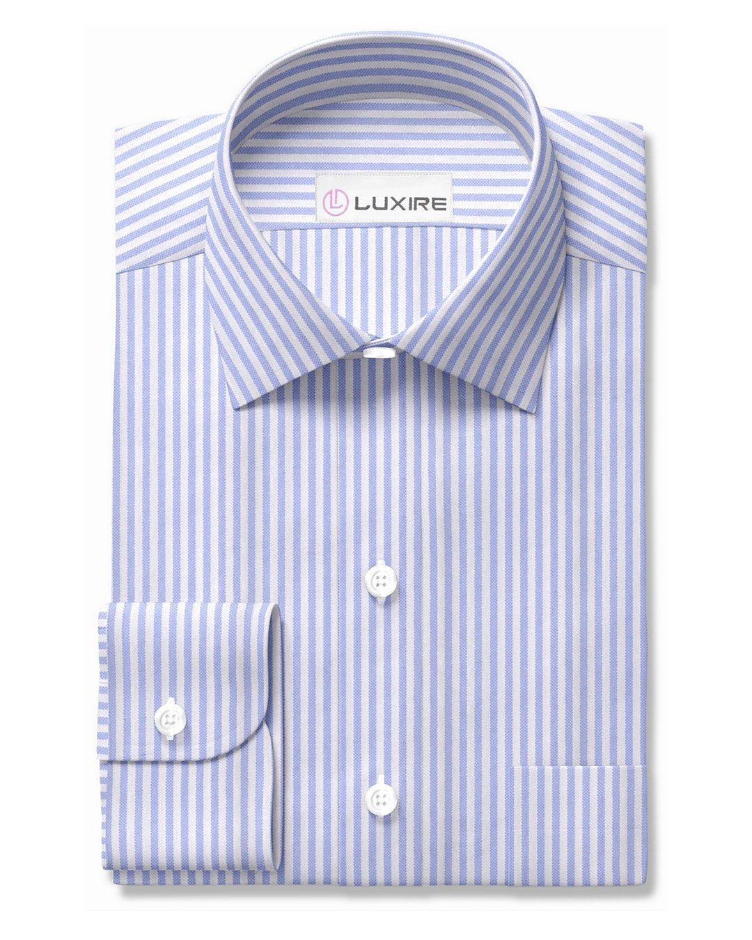 Grapemist  Blue University Stripes Oxford Shirt