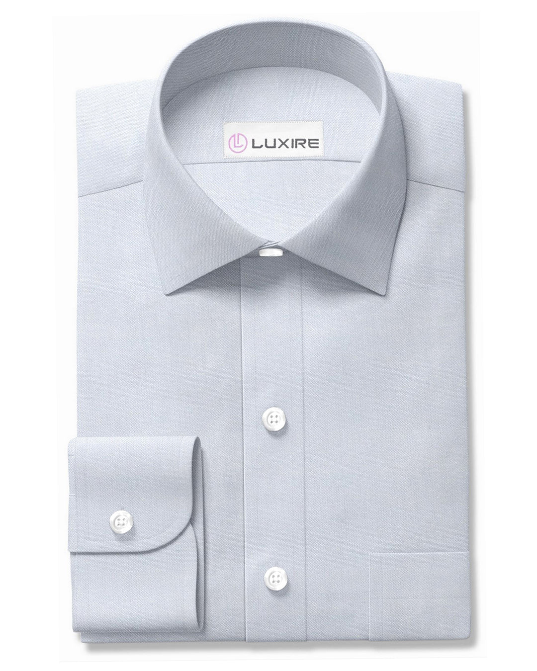 Zegna: Baby Blue Cotton Chambray